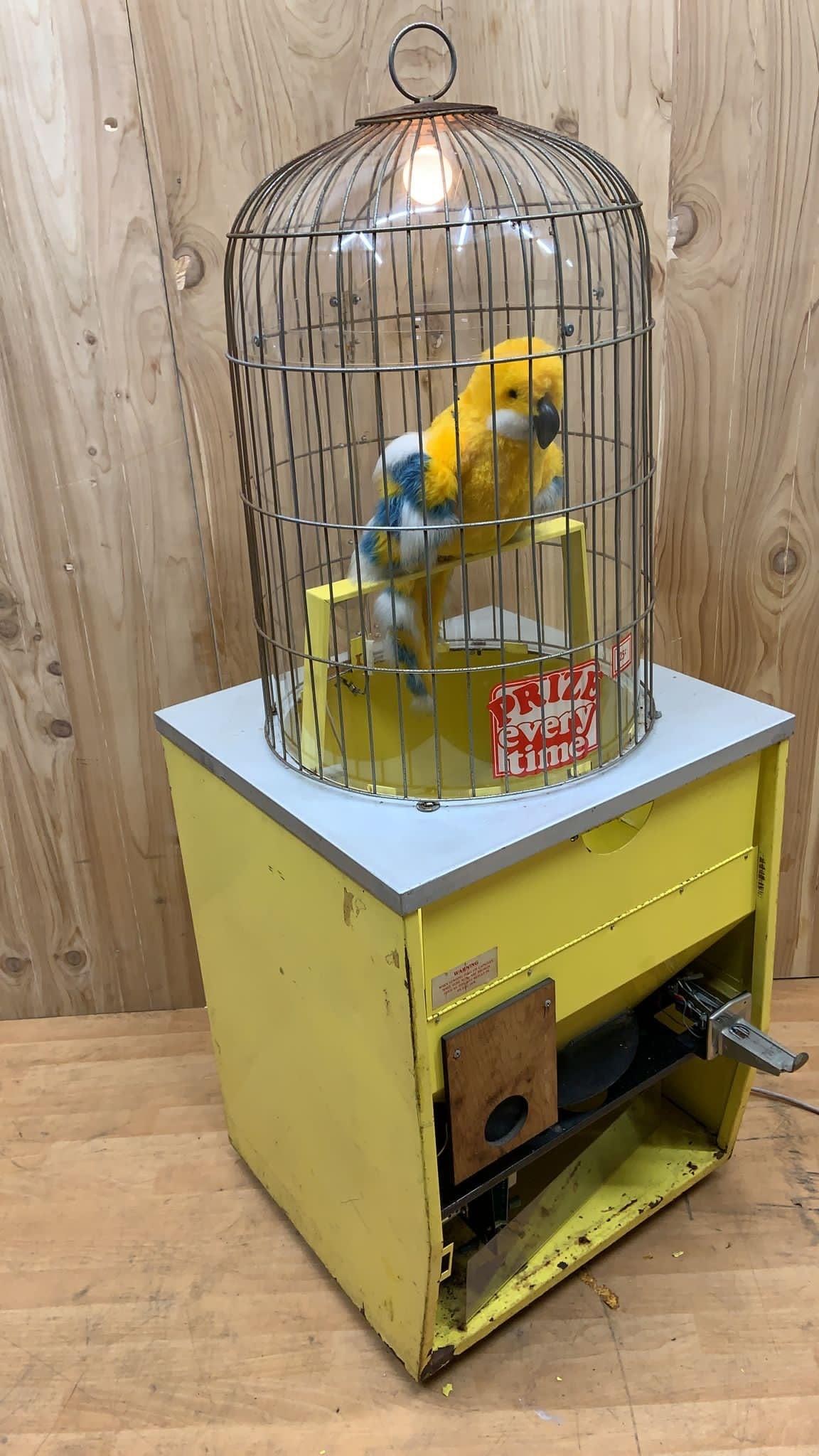 Vintage Gray Hound Talking Parrot Prize Every Time Vending Machine - 3