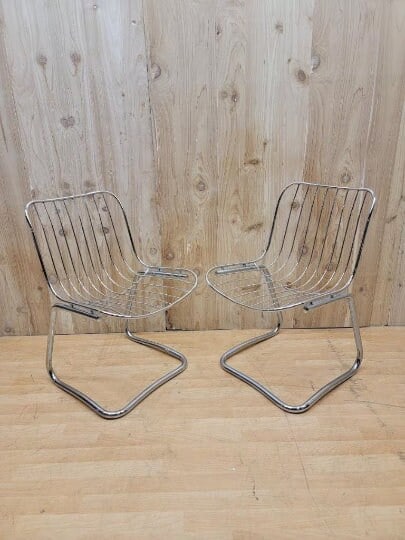 MCM Mod Cantilever Dining Chairs by Gastone Rinaldi - 4 - 3
