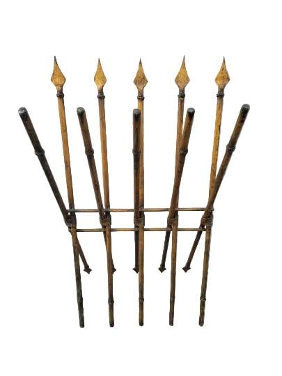 Antique Gothic Medieval Iron Spear Floor Rack (1 of 9)