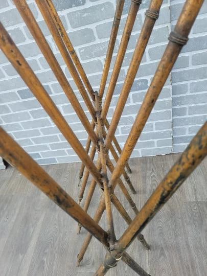 Antique Gothic Medieval Iron Spear Floor Rack - 9