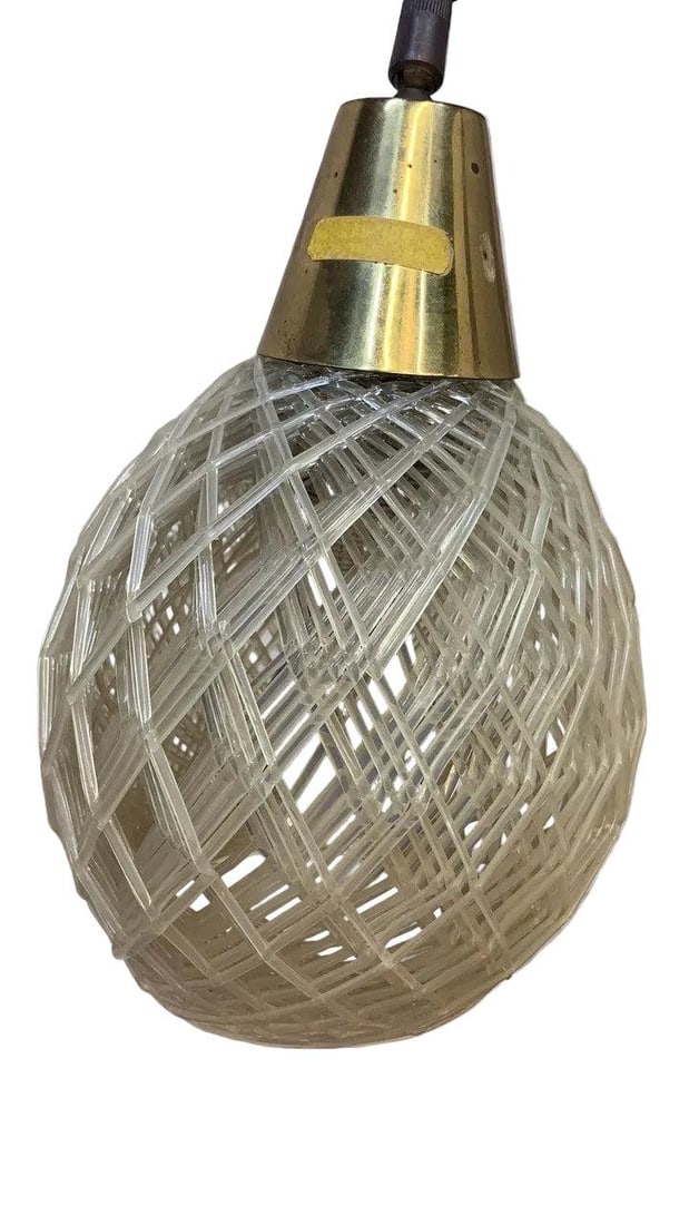 MCM Space Age Atomic Lucite Spaghetti Globe Lamp - Pair - 2