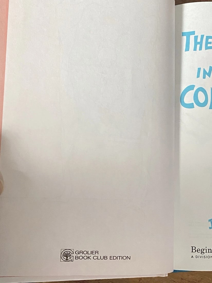 The Cat In The Hat Comes Back Dr. Seuss Grolier Book Club Edition 1958 HC VGood+ - 7