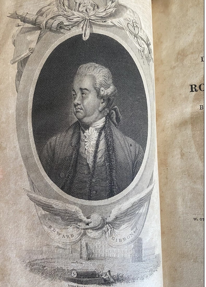 The Rise and Fall of the Roman Empire 9 of 12 Volumes 1815 Leather Maps Gibbon - 6