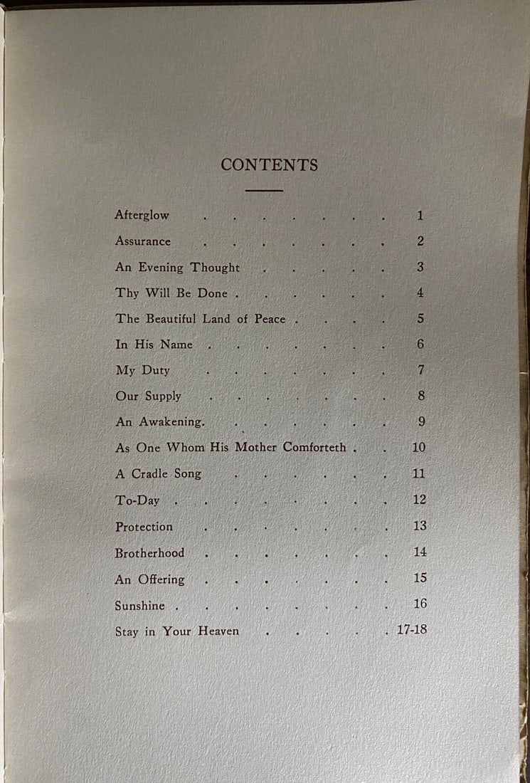 Songs Of Comfort by Annie L. Fisher Antique Book 1910 Davis & Bond Publishers - 6