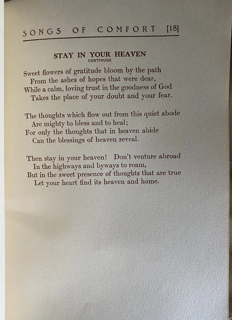 Songs Of Comfort by Annie L. Fisher Antique Book 1910 Davis & Bond Publishers - 9