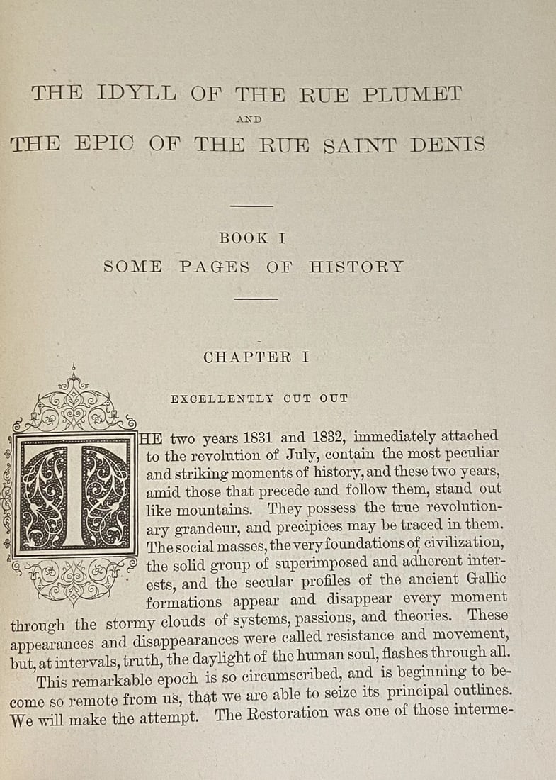 Les Miserables Victor Hugo Vol. IV Illustrated 1886 Library Edition HC VGood - 6