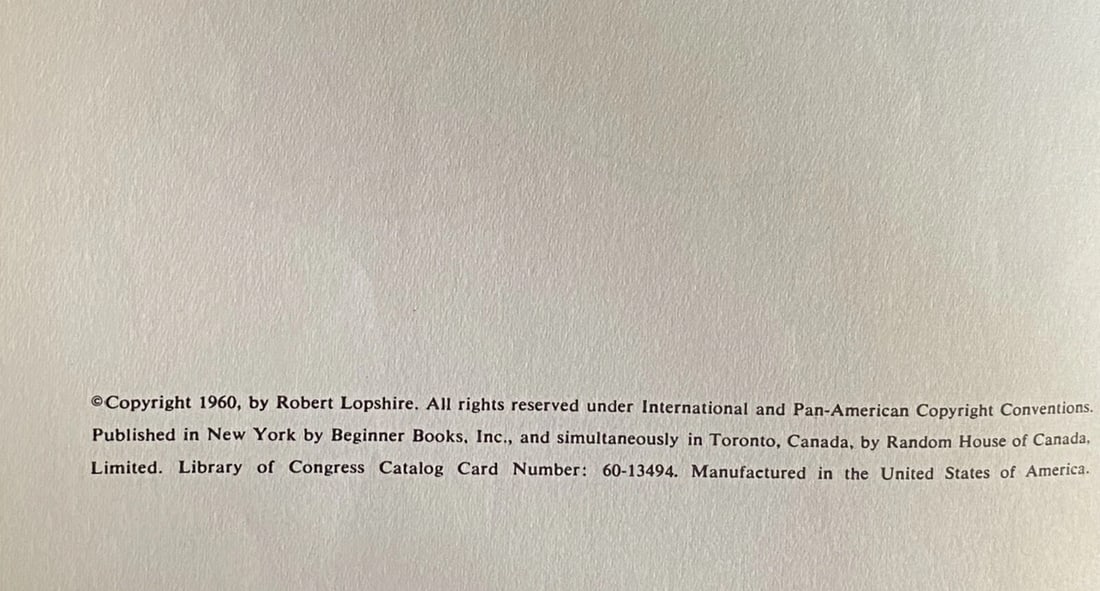 Beginner Books(R) Ser.: Put Me in the Zoo by Robert Lopshire (1960, Hardcover) - 4