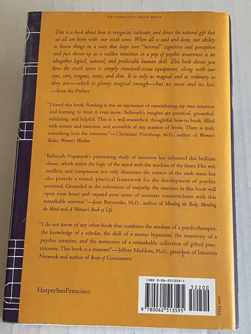 Belleruth Naparstek~YOUR SIXTH SENSE~SIGNED 1ST/1ST HC/DJ 1997 VG+ - 11