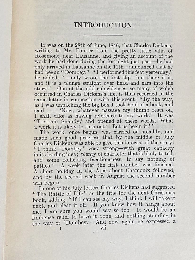 Dombey & Son Charles Dickens University Society Vol. VI Illustrated HC 1911 - 10