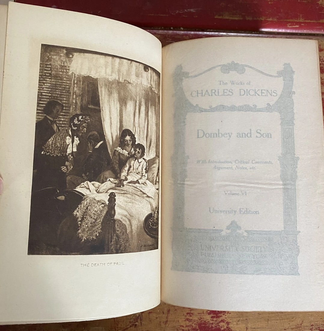 Dombey & Son Charles Dickens University Society Vol. VI Illustrated HC 1911 - 3