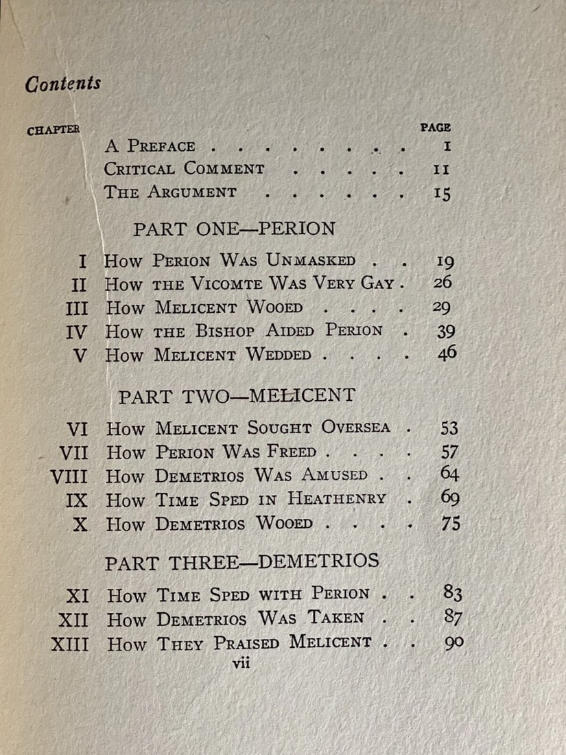 Domnei James Branch Cabell 1st/3rd Printing 1923 HC VGood Robert McBride NY - 9