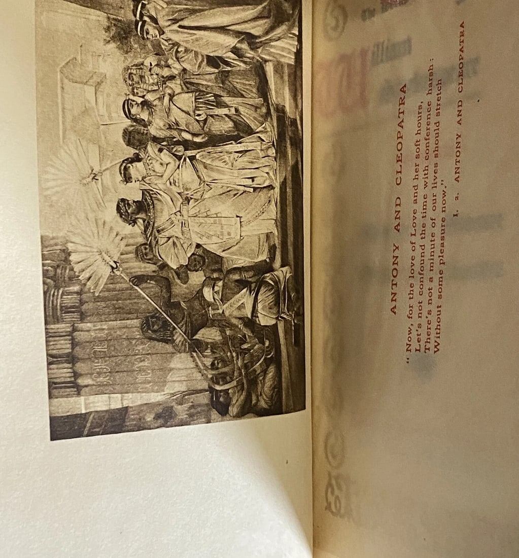 Shakespeares Works Elgin Ed. Deluxe Vol. VII Anthony&Cleopatra #360 Morris 1901 - 8