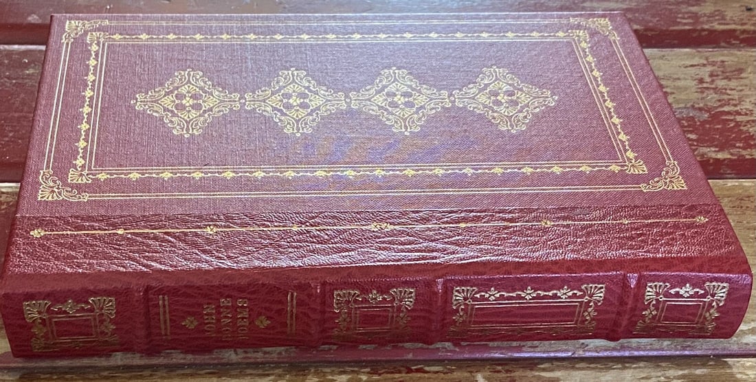 John Donne POEMS 1952Franklin Library 1st Edition 1st Printing Like New Leather - 6