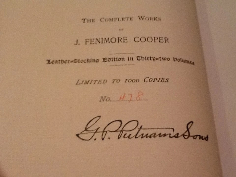 MERCEDES OF CASTILE James Fenimore Cooper No 478/1000 LeatherStockingEd. No Date - 3