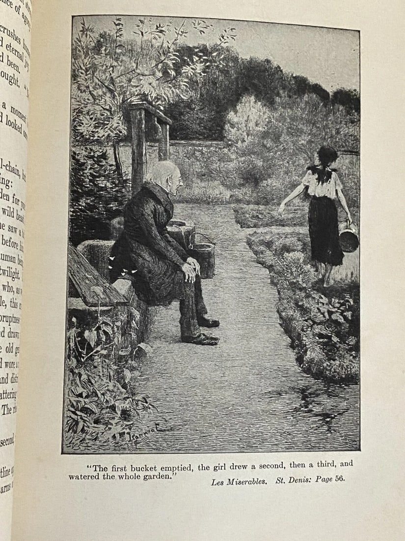 Victor Hugo Les Miserable Books III & IV University Society Illust. 1800s Rare! - 6