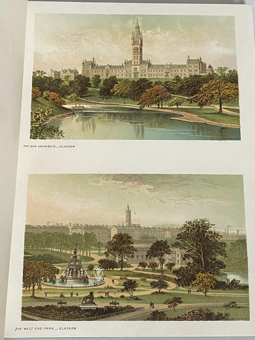 SOUVENIR OF SCOTLAND Its Cities Lakes and Mountains 1891Hardcover T. Nelson&Sons - 7