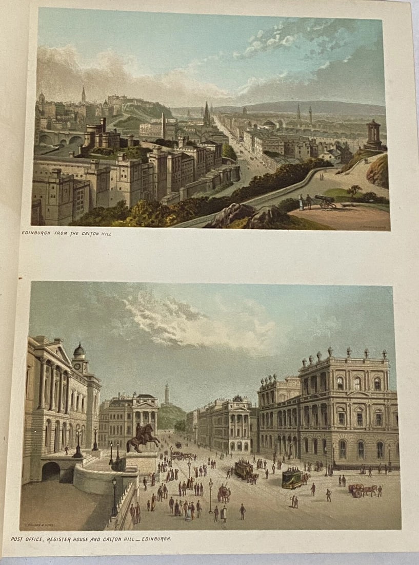 SOUVENIR OF SCOTLAND Its Cities Lakes and Mountains 1891Hardcover T. Nelson&Sons - 8