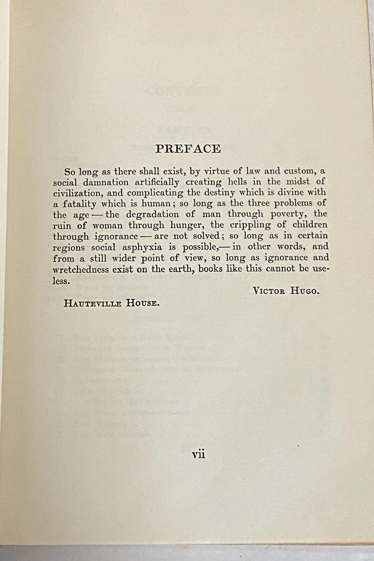 Victor Hugo Les Miserable Book I & II University Society Illustrated1800s Rare! - 8