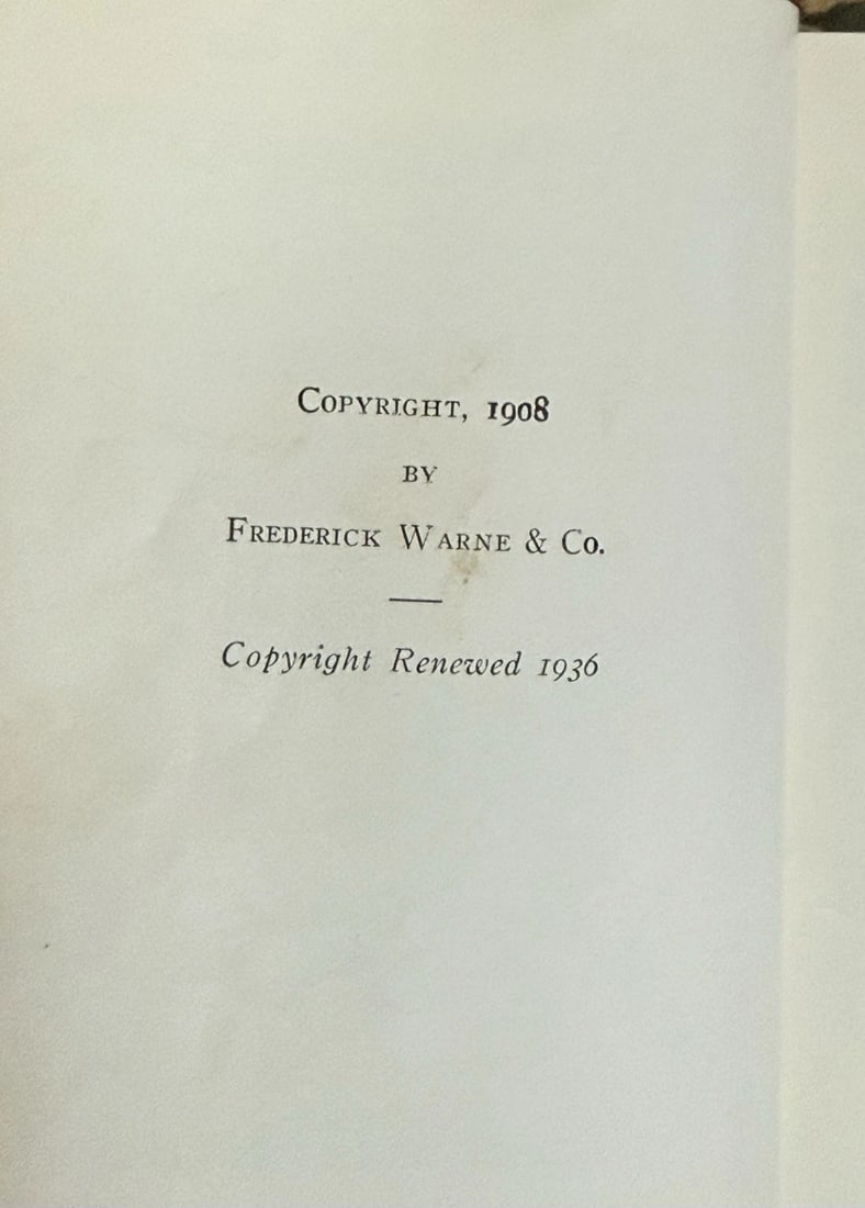 The Tale of Jemima Puddle-Duck by Beatrix Potter, Frederick Warne 1st Thus/1st - 4
