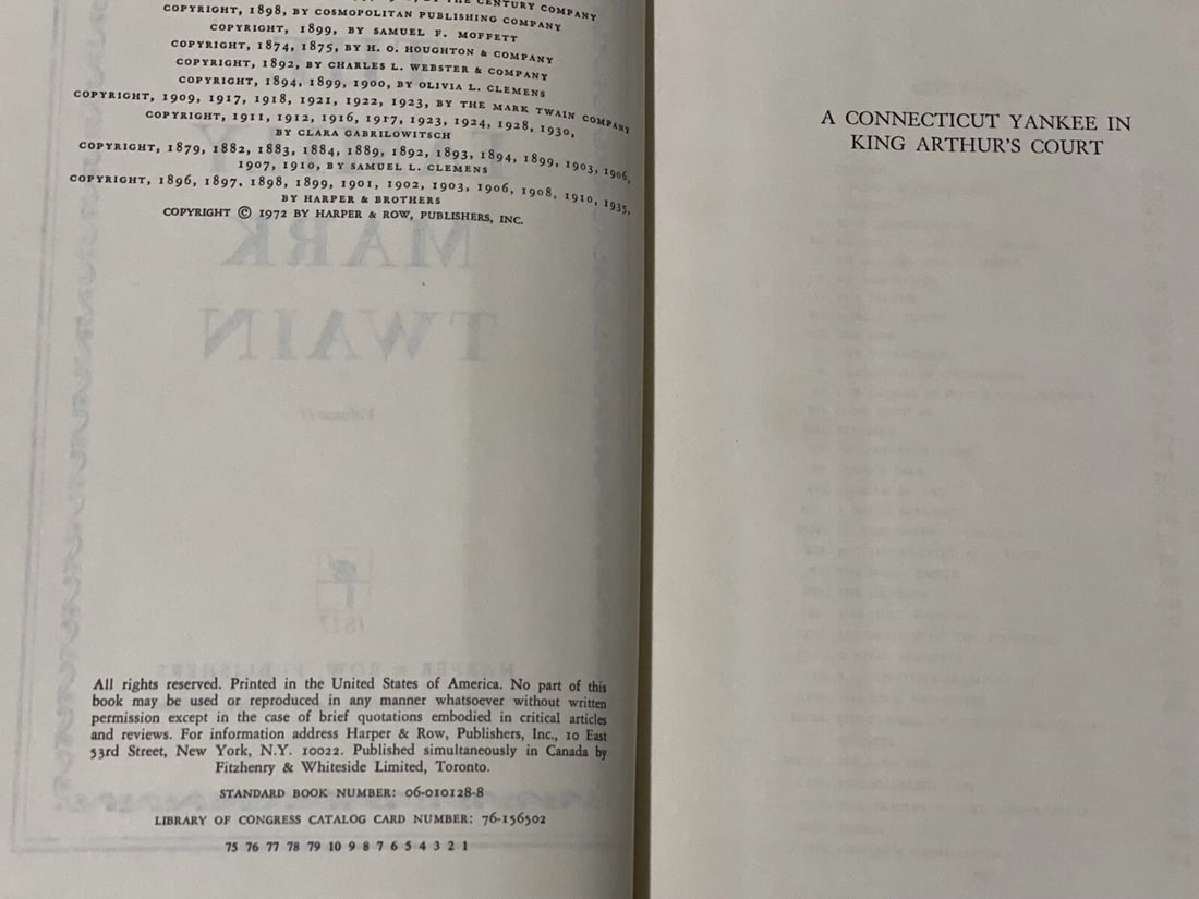 Mark Twain THE FAMILY MARK TWAIN [ Two Volume Set ] Book Club Edition Slipcase - 11