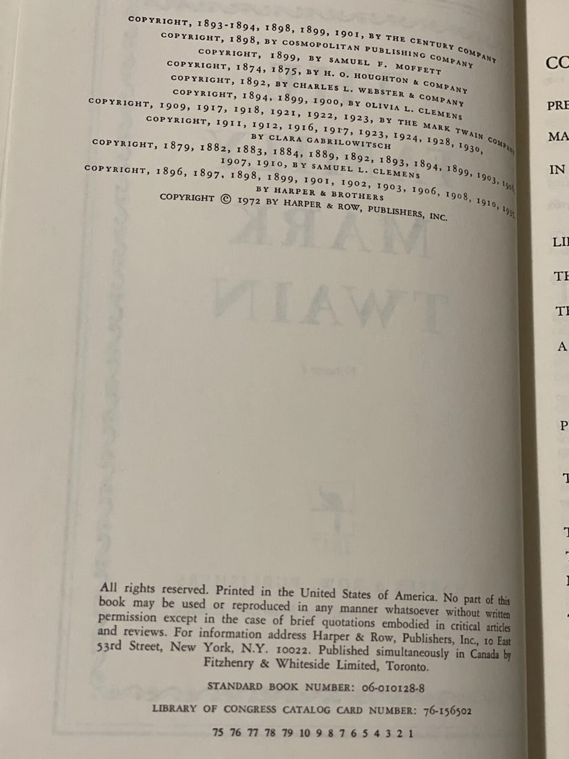 Mark Twain THE FAMILY MARK TWAIN [ Two Volume Set ] Book Club Edition Slipcase - 17