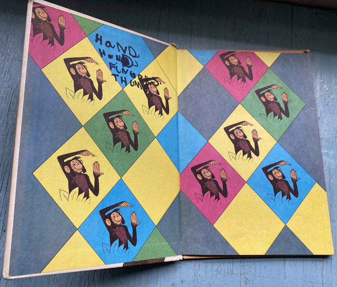 Bright and Early Books Hand, Hand, Fingers,Thumb HC Al Perkins 1969 BCE 1st Good - 5