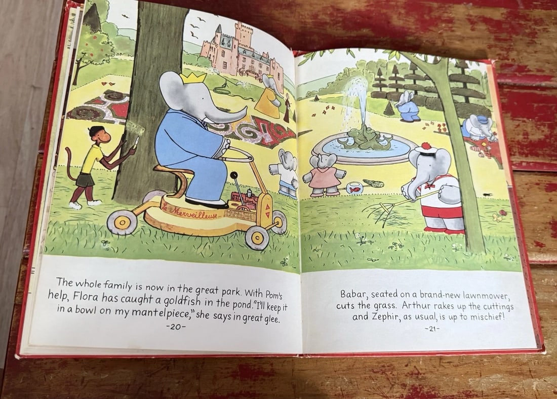 Babars Castle by Laurent De Brunhoff 1st Ed.1962 Random House HC Illustrated - 13