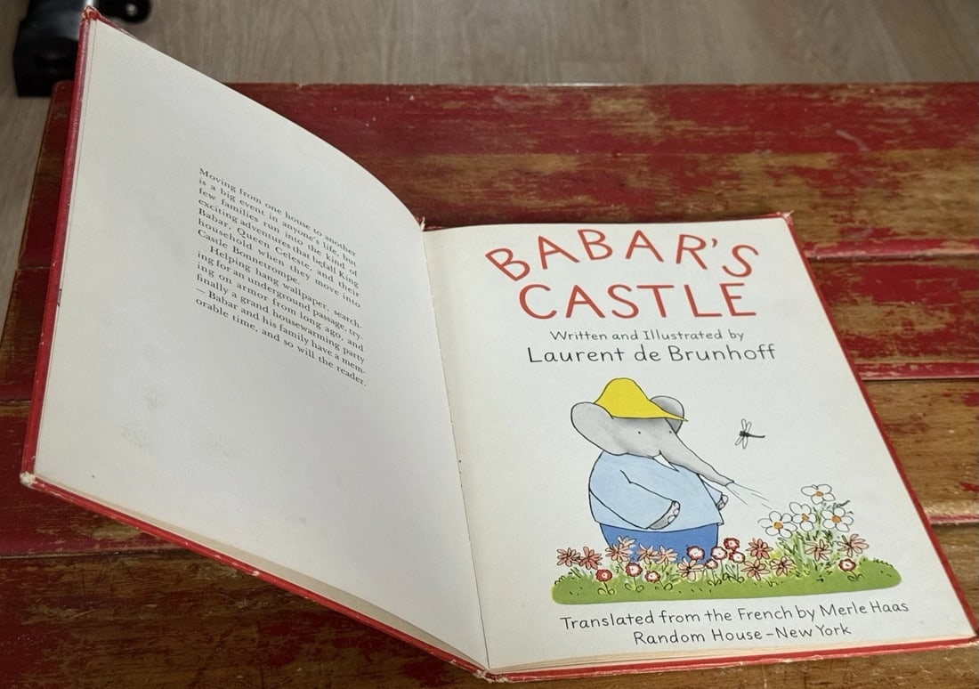 Babars Castle by Laurent De Brunhoff 1st Ed.1962 Random House HC Illustrated - 5