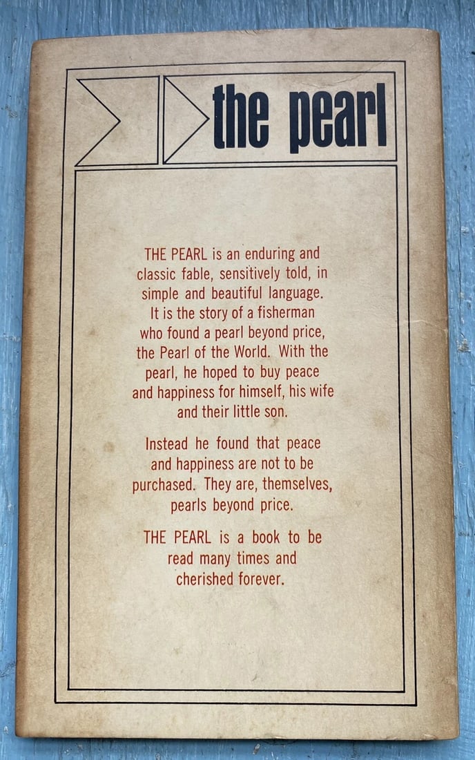 The Pearl by John Steinbeck 1963 18th Paperback A Bantam Pathfinder Edition Good - 6