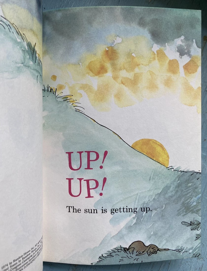 Great Day for Up Bright & Early BC Edition Hardcover Dr. Seuss 1974 1ST/2nd VG - 9