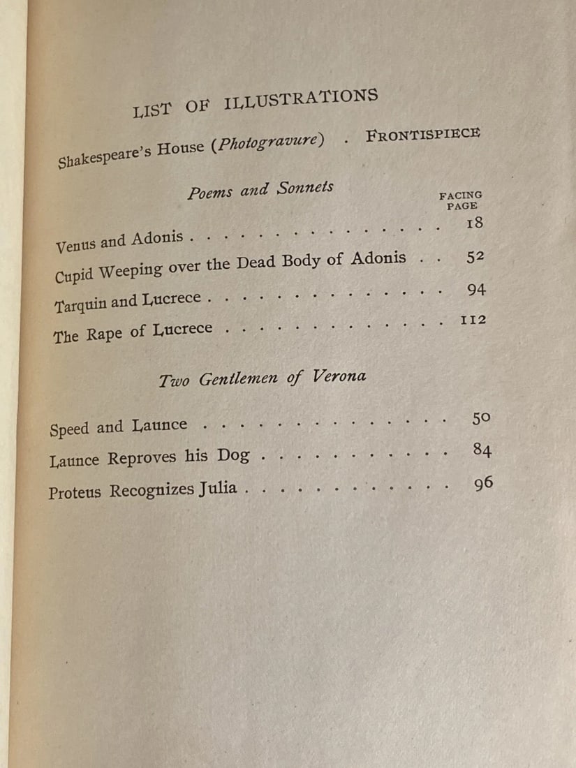 Shakespeares Works 1901 Elgin Ed. Deluxe # 360 Vol. II 2 Gentlemen Of Verona + - 6