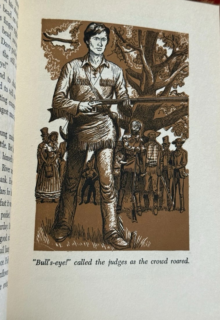 Davy Crockett Stewart H. Holbrook HC First Edition 1955 Illustrated Good Cond. - 7