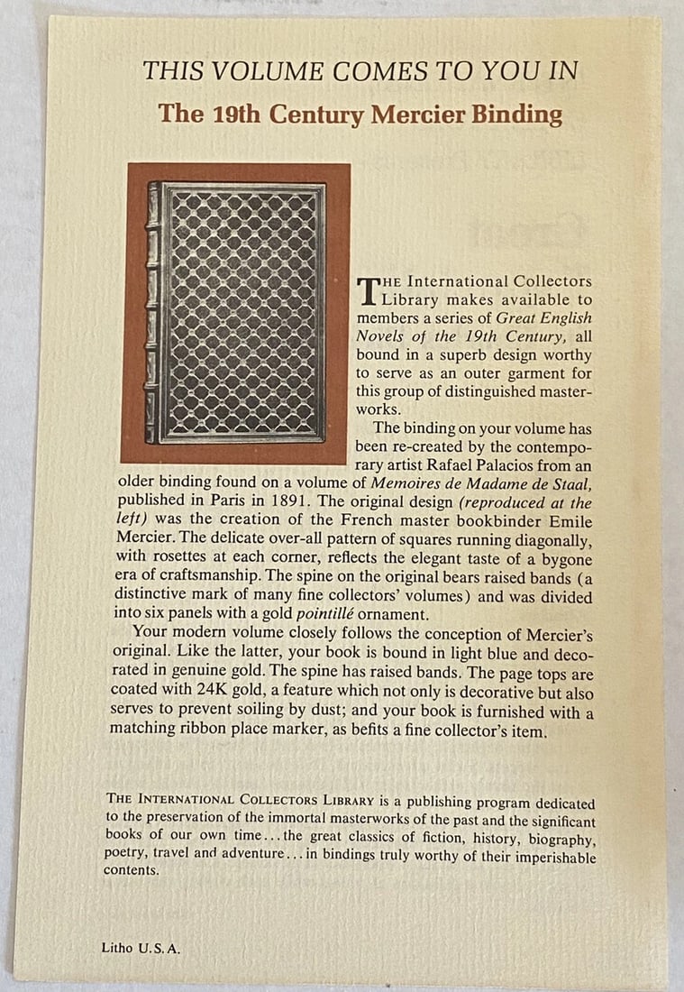 Great Expectations Charles Dickens Int'l. Collectors Library 24K HC NEAR FINE - 6