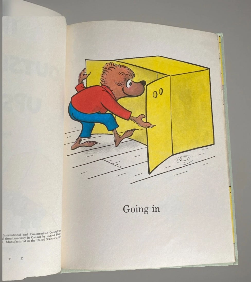Inside Outside Upside Down Stan Jan Berenstain 1968 Bright Early Hardcover Good - 9
