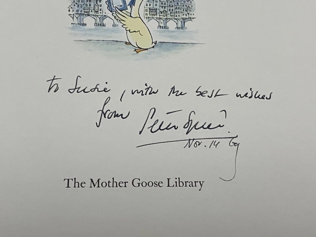 LONDON BRIDGE IS FALLING DOWN Mother Goose Peter Spier HB/DJ 1st Ed. Signed - 3