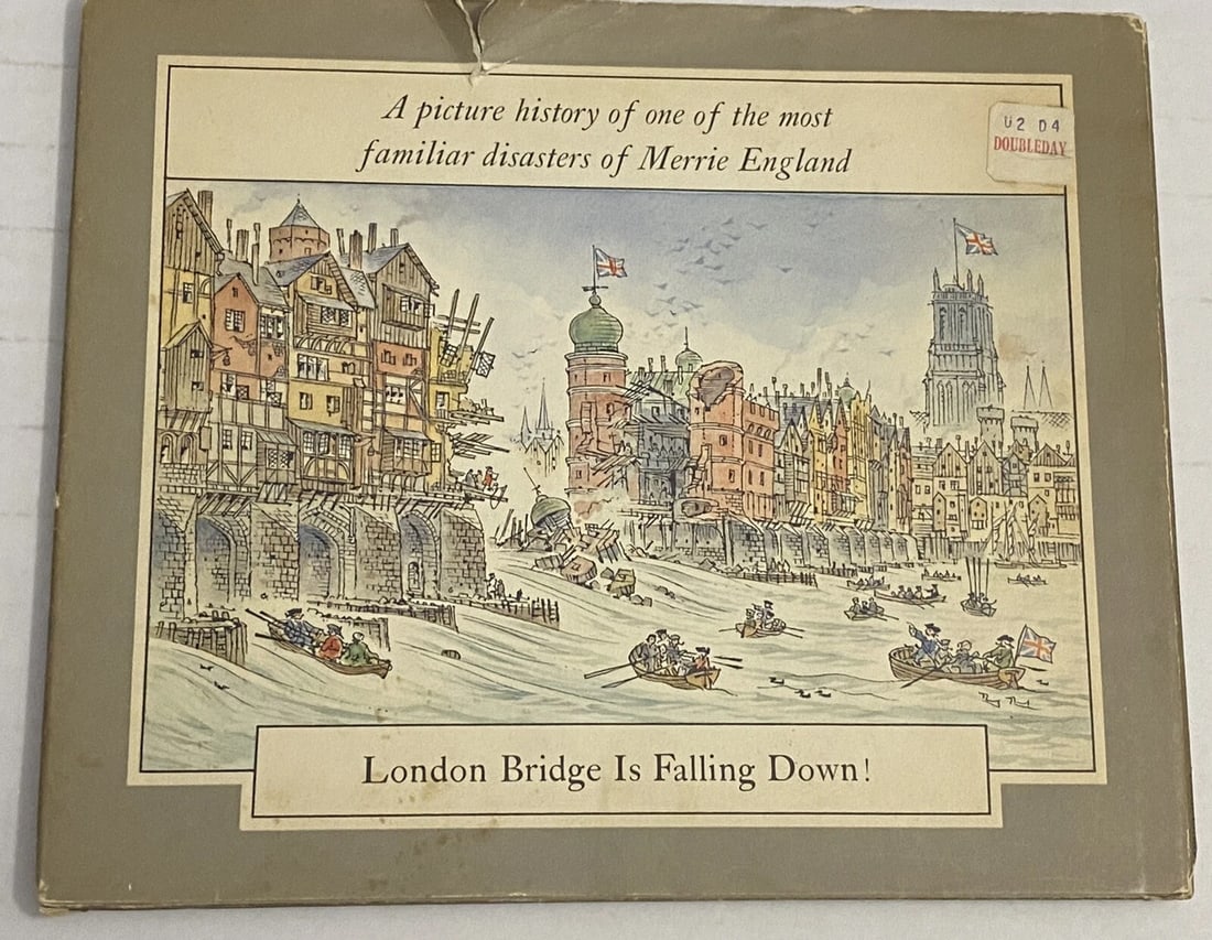 LONDON BRIDGE IS FALLING DOWN Mother Goose Peter Spier HB/DJ 1st Ed. Signed - 4