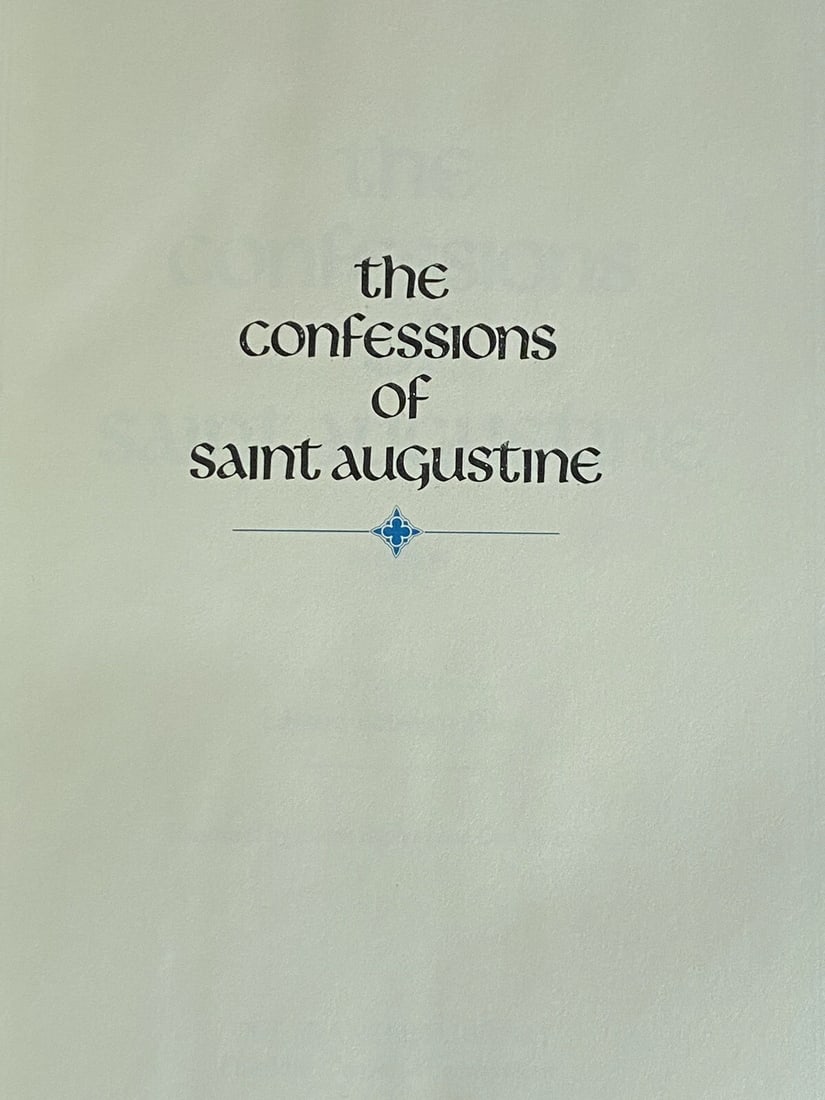 Confessions of Saint Augustine 1982 Franklin Library Leather Hardcover NEW Cond. - 6