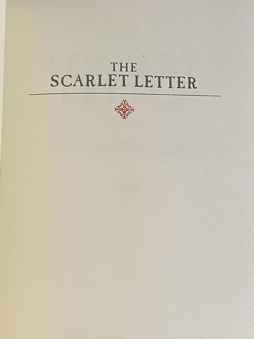 Hawthorne, Nathaniel THE SCARLET LETTER Franklin Library 1st Edition/Print 1979 - 5