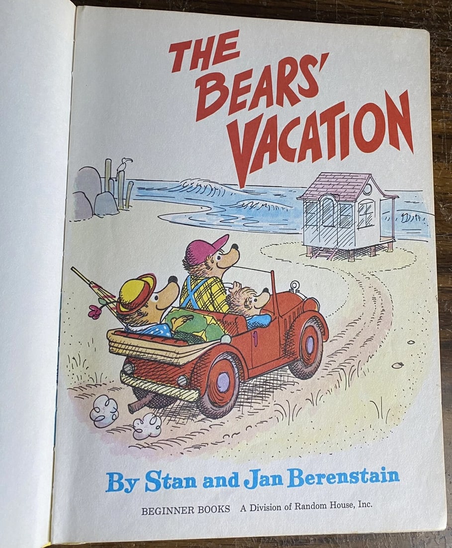 Dr Seuss The Bears' Vacation by Stan and Jan Berenstain 1968 Beginner BooksHC VG - 3