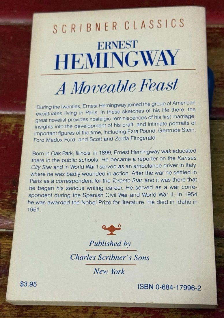 A Moveable Feast Scribners Paperback 1964 New Condition Unread 1st Thus - 6