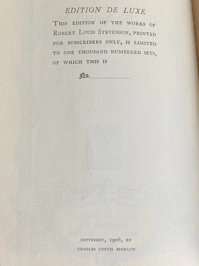 Robert L. Stevenson In The South Seas DeLuxe Ltd.Ed. Vol. VII C.T.Brainard 1906 - 7