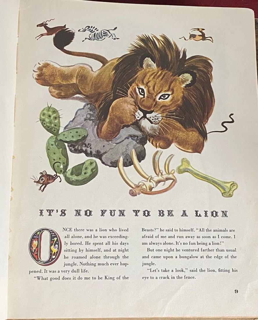 1944 ANIMAL STORIES BY GEORGES DUPLAIX 1st Ed/5th Simon & Schuster Vintage - 5