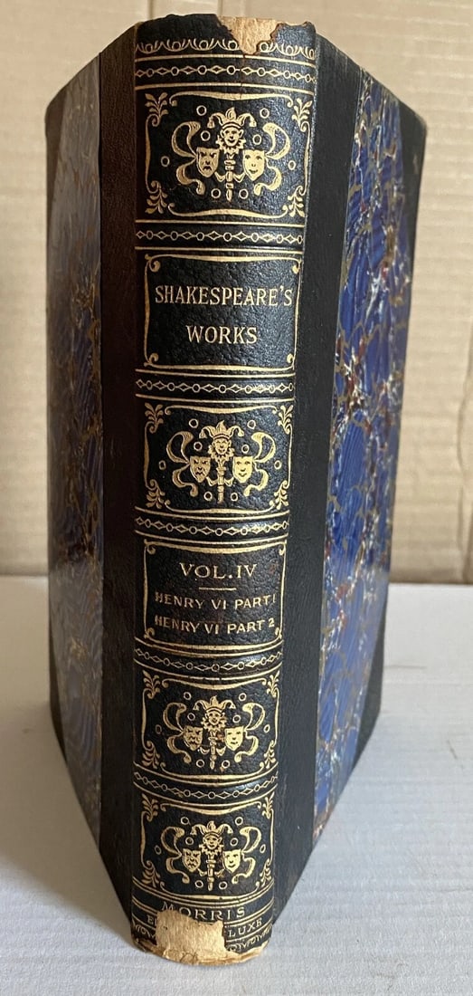 Shakespeares Works Elgin Ed. Deluxe Vol. IV 1901 Morris Henry VI Parts I&II - 8