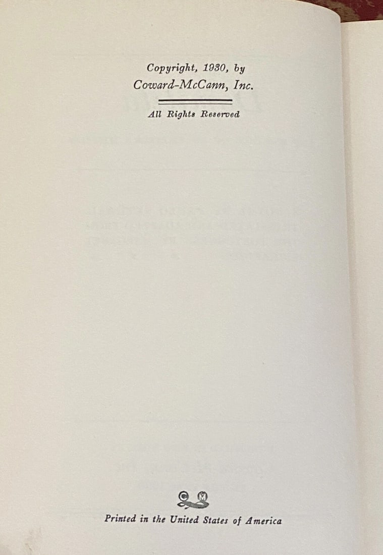 Domitila by Paulo Setubal Coward McCann HC w DJ 1st Ed. 1930 RARE! - 6