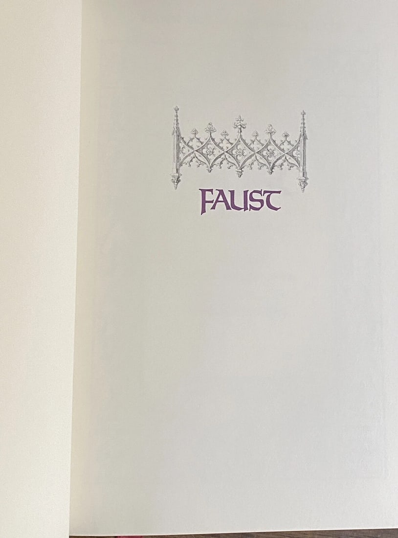 Franklin Library Quarter Leather FAUST Parts 1&2 Goethe 1981 Illustrated Fine - 6