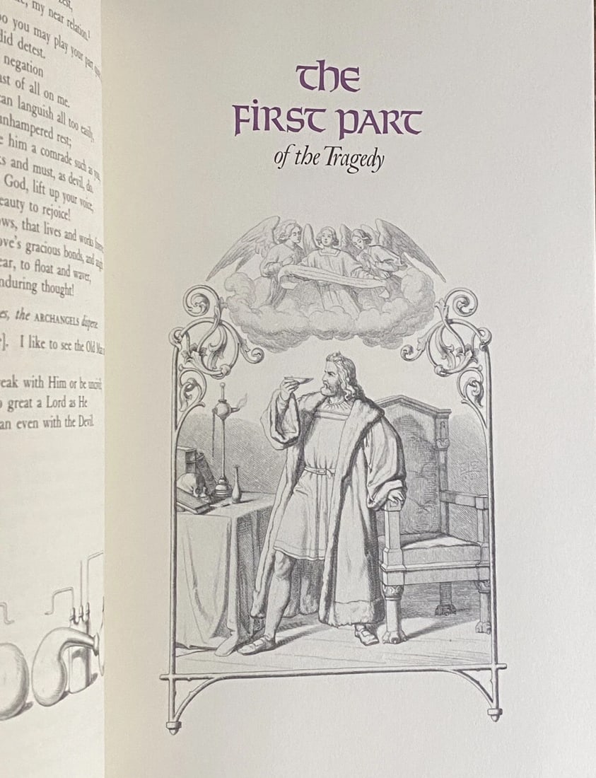 Franklin Library Quarter Leather FAUST Parts 1&2 Goethe 1981 Illustrated Fine - 7