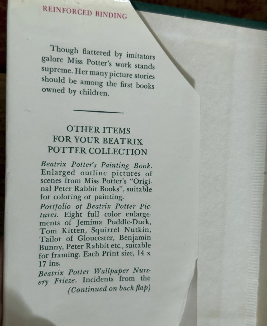 The Tale of Mrs. Tittlemouse BEATRIX POTTER HC/DJ 1938 2nd Printing Very Good! - 7