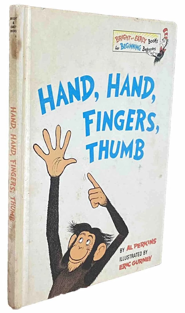 Hand, Hand, Fingers, Thumb 1969 by Al Perkins Book Club Edition Dr. Seuss VGood - 5