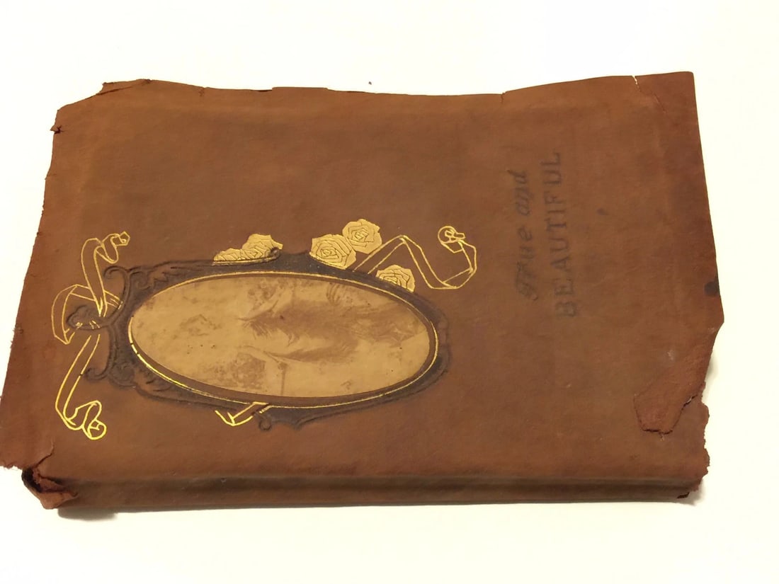 TRUE AND BEAUTIFUL By John Ruskin Leatherbound 1886 MM Caldwell NY RARE! - 4