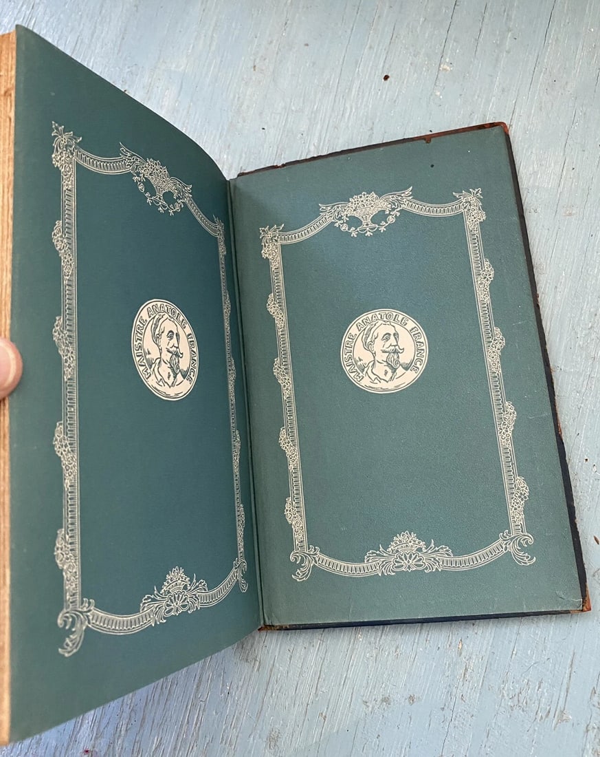 Antique Book Balthasar by Anatole France Blue Leather 1924 Dodd Mead & Co. RARE - 9